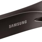Samsung BAR Plus USB Flash Drive Type-A 64GB 200MB/s Read 30MB/s Write Durable USB 3.1 Memory Stick with Key Ring Titanium Grey MUF-64BE4/CN