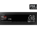 SAMSUNG SSD 990 PRO with Heatsink 1TB, PCIe 4.0, Sew. Read Speeds Up-to 7,450MB/s, Compatible with PlayStation5 (MZ-V9P1T0CW)