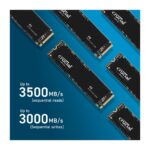 Crucial P3 500GB PCIe 3.0 3D NAND NVMe M.2 SSD, up to 3500MB/s - CT500P3SSD8