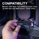 Crucial T705 2TB PCIe Gen5 NVMe M.2 SSD - Up to 14,500 MB/s - Game Ready - Internal Solid State Drive (PC) - +1mo Adobe CC - CT2000T705SSD3