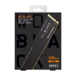 Western Digital WD_BLACK SN770 M.2 2280 500GB PCIe Gen4 16GT/s, up to 4 Lanes Internal Solid State Drive (SSD) WDS500G3X0E