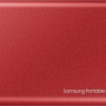 Samsung T7 Portable SSD - 2 TB - USB 3.2 Gen.2 Externe SSD Metallic Red (MU-PC2T0R/WW)