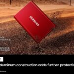 Samsung T7 Portable SSD - 2 TB - USB 3.2 Gen.2 Externe SSD Metallic Red (MU-PC2T0R/WW)