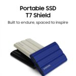Samsung T7 Shield 2TB, Portable SSD, up-to 1050MB/s, USB 3.2 Gen2, Rugged, IP65 Water & Dust Resistant, for Photographers, Content Creators and Gaming, Extenal Solid State Drive (MU-PE2T0R/WW), Blue