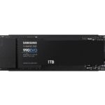 SAMSUNG SSD 990 EVO 1TB PCIe 4.0 x4 and PCIe 5.0 x2 M.2 2280 Up to 5,000MB/s NVMe 2.0 Internal Solid State Drive MZ-V9E1T0BW