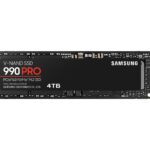 Samsung 4TB 990 PRO M.2 PCI Express 4.0 x4 V-NAND MLC NVMe Internal Solid State Drive MZ-V9P4T0BW