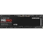 Samsung 4TB 990 PRO M.2 PCI Express 4.0 x4 V-NAND MLC NVMe Internal Solid State Drive MZ-V9P4T0BW