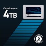 Crucial MX500 1TB 3D NAND SATA 2.5 Inch Internal SSD, up to 560 MB/s - CT1000MX500SSD1