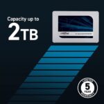 Crucial MX500 500GB 3D NAND SATA 2.5 Inch Internal SSD, up to 560 MB/s - CT500MX500SSD1