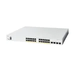 Cisco C1200-24FP-4G Full PoE+ 24-Port Gigabit Switch, 4 SFP Uplinks, Layer 2, High Power, Managed
