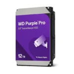 Western Digital 12TB WD Purple Pro Surveillance Internal Hard Drive HDD - SATA 6 Gb/s, 512 MB Cache, 3.5" - WD122PURP