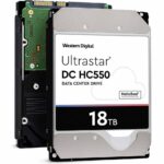 WD Ultrastar DC HC550 18TB Hard Drive 3.5" Internal 512MB SATA 7200 RPM 512E SE NP3 DC HC550 0F38459 (WUH721818ALE6L4)