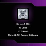 Intel Core i9-10900X - Core i9 10th Gen Cascade Lake 10-Core 3.7 GHz LGA 2066 165W None Integrated Graphics Desktop Processor - BX8069510900X