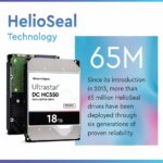 WD Ultrastar DC HC550 18TB Hard Drive 3.5" Internal 512MB SATA 7200 RPM 512E SE NP3 DC HC550 0F38459 (WUH721818ALE6L4)