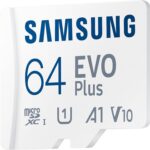 Samsung Evo Plus 64GB SDXC U1 Class 10 A1 130MB/s MicroSD Memory Card with Adapter 2021 Version (MB-MC64KA/EU)