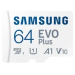 Samsung Evo Plus 64GB SDXC U1 Class 10 A1 130MB/s MicroSD Memory Card with Adapter 2021 Version (MB-MC64KA/EU)