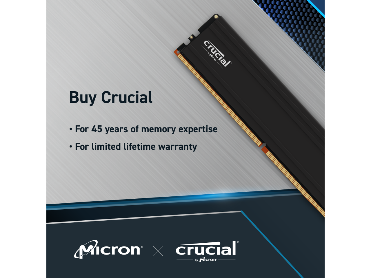 Crucial Pro 96GB (2 x 48GB) DDR5 5600 (PC5 44800) XMP 3.0 & AMD