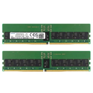 6673e54907ba1376cb770894e22deeef610941627714f13ca8c2c.webp Samsung 32GB DDR5 4800MHz PC5-38400 ECC RDIMM 2Rx8 Dual Rank 1.1V Registered DIMM 288-Pin Server RAM Memory M321R4GA3BB6-CQK