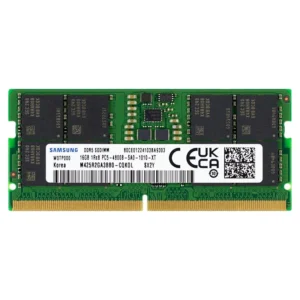 67405de4d249aca22df48f490f2ab7fec84271e94ec949f037ea1.webp Samsung 16GB DDR5 4800MHz PC5-38400 CL40 SODIMM 1Rx8 1.1V Non-ECC 262-Pin SO-DIMM Laptop RAM Memory M425R2GA3BB0-CQK