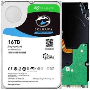 ST16000VE000.webp Seagate SkyHawk AI 16TB 3.5" SATA 256MB 7200RPM Hard Drive ST16000VE000