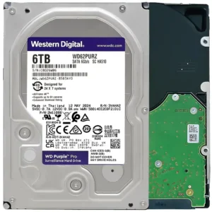 WD62PURZ.webp WD Purple WD62PURZ 6TB 5640 RPM 128MB SATA 6.0Gb/s 3.5" Hard Drive