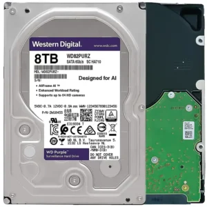 WD82PURZ.webp WD Purple WD82PURZ 8TB 7200 RPM 256MB Cache SATA 6.0Gb/s 3.5" Internal Hard Drive Bare Drive