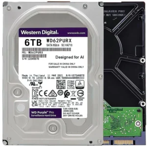 cczo8dhmrb3rx7dqtyl6.webp WD Purple 3.5" 6TB 3.5" 128MB WD62PURX HDD Hard Disk Drive