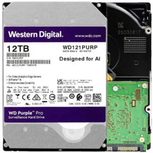 delsc7llnbggyvityms8.webp WD Purple Pro WD121PURP 12TB 7200 RPM 256MB Cache SATA 6.0Gb/s 3.5" Internal Hard Drive