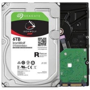 v08mbf1o8b4zleultk13.webp Seagate IronWolf ST6000VN001 6TB 5400 RPM 256MB Cache SATA 6.0Gb/s 3.5" Internal Hard Drive Bare Drive