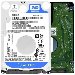 yza93ae0qm0rw4sj0mxl.webp Western Digital 500GB WD Blue Mobile Hard Drive - 5400 RPM Class, SATA 6Gb/s, 16MB Cache, 2.5" - WD5000LPCX